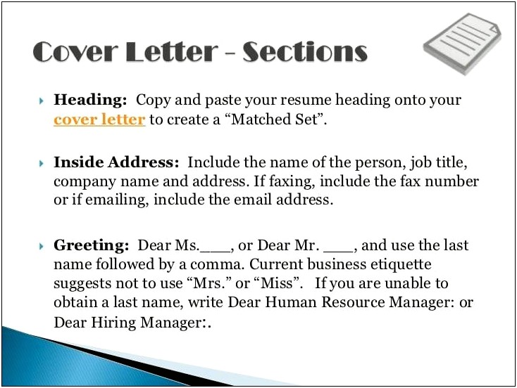 Copy And Paste Resume Cover Letter