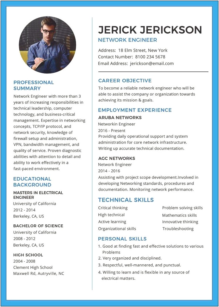 Core Functional Resume Template For Word Free Download