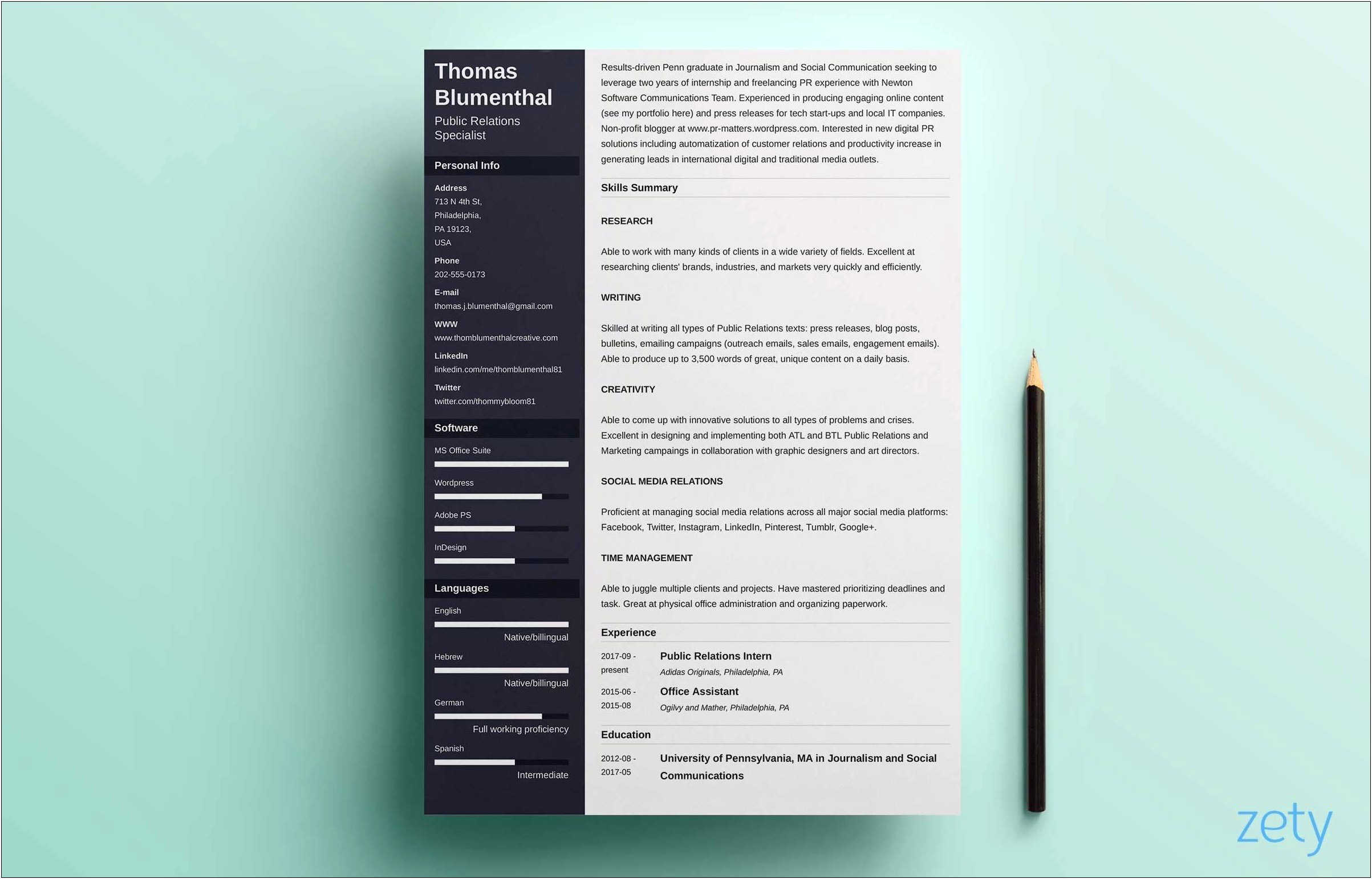 Core Functional Resume Template For Word