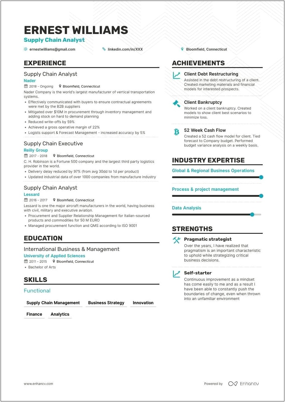 Core Qualifications For Logistics Resume Examples
