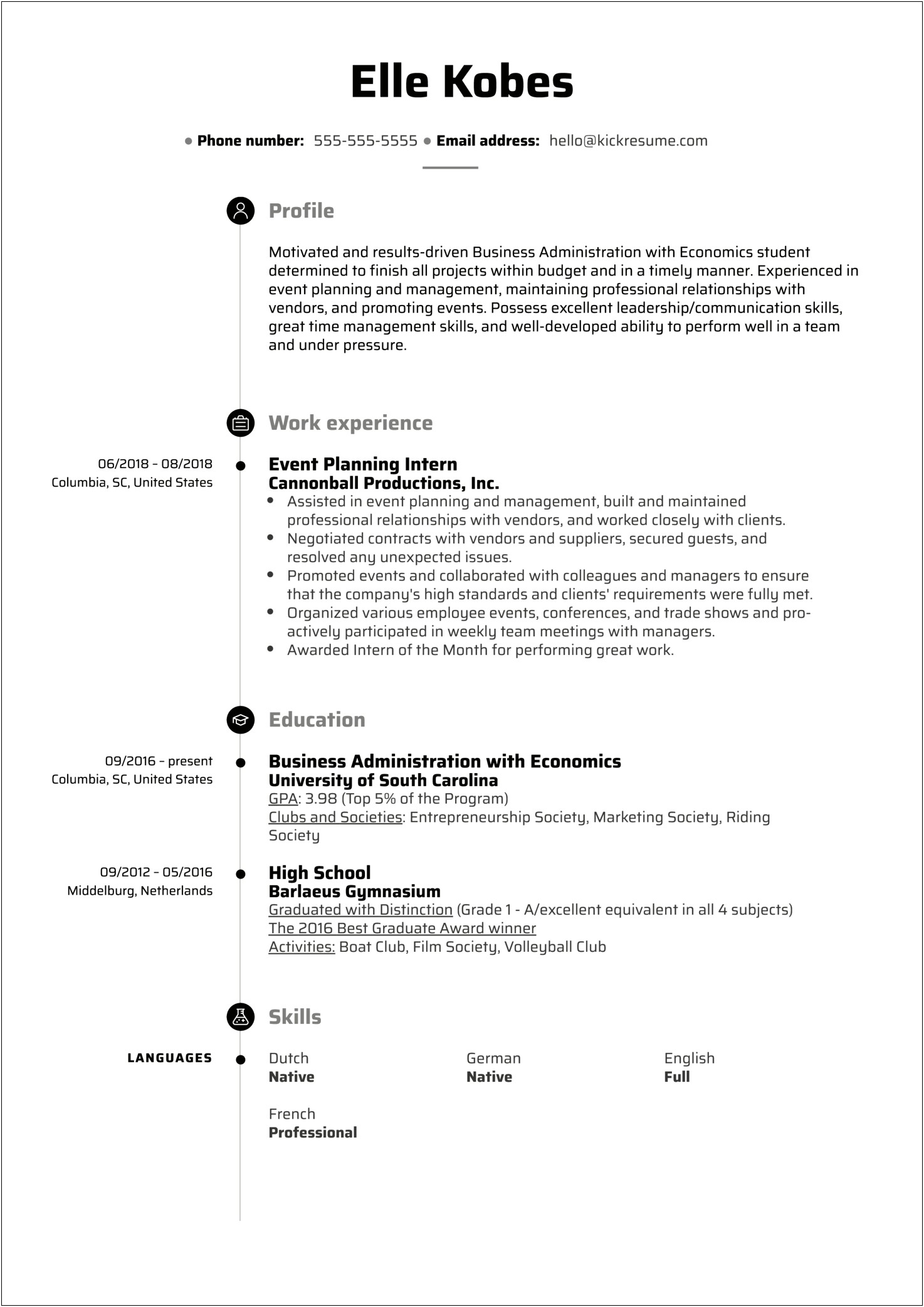Corporate Event Planner Resume Objective