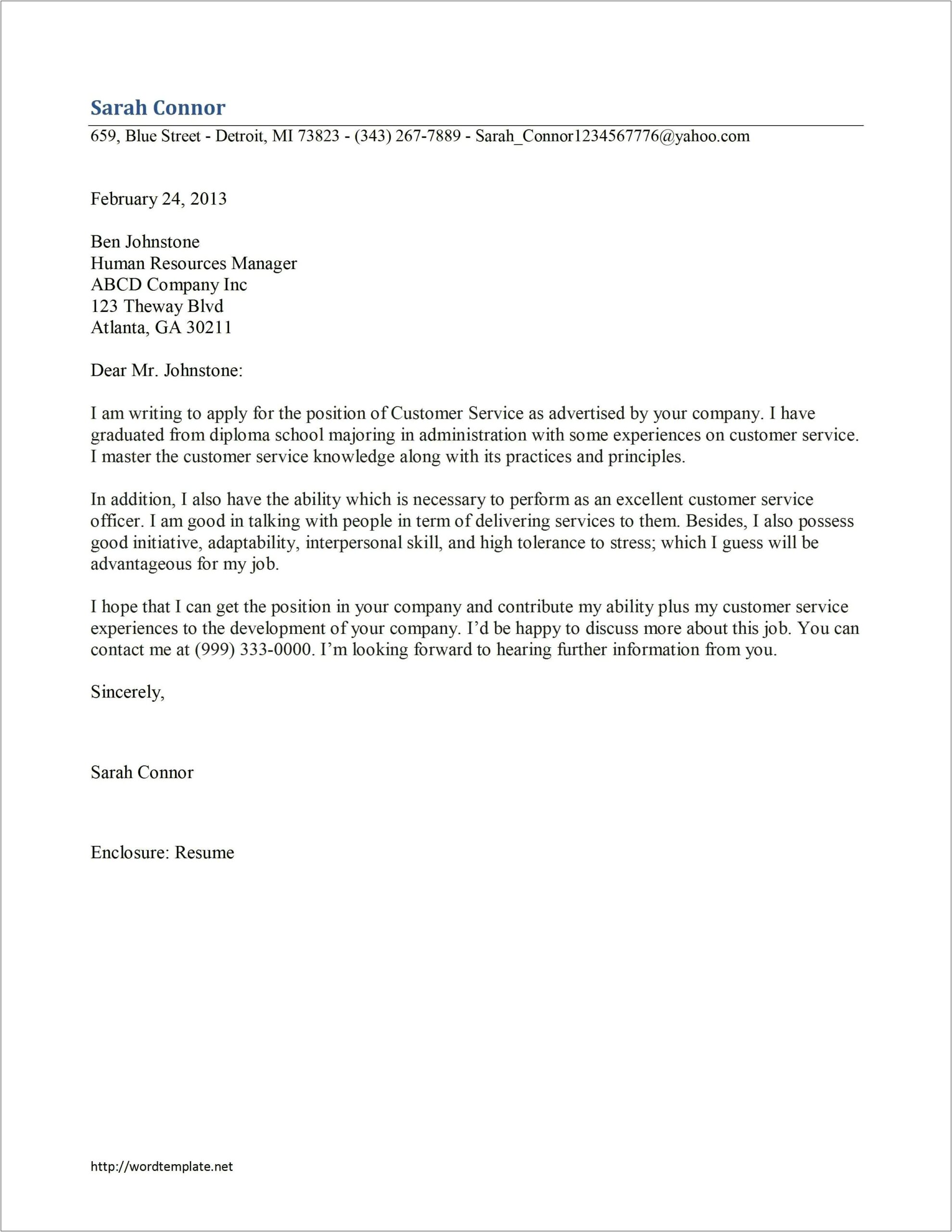 Cove Letter And Resume Write Services Atlanta Ga