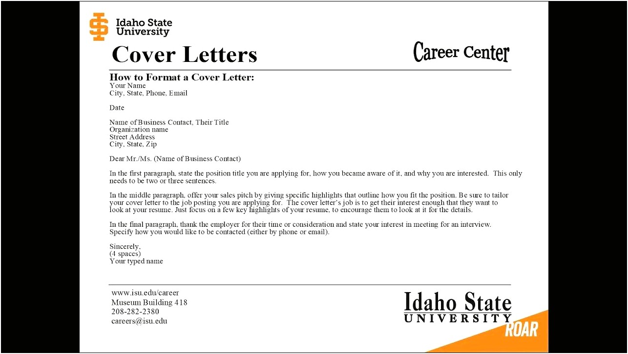 Cover Letter And Resume For The Fbi