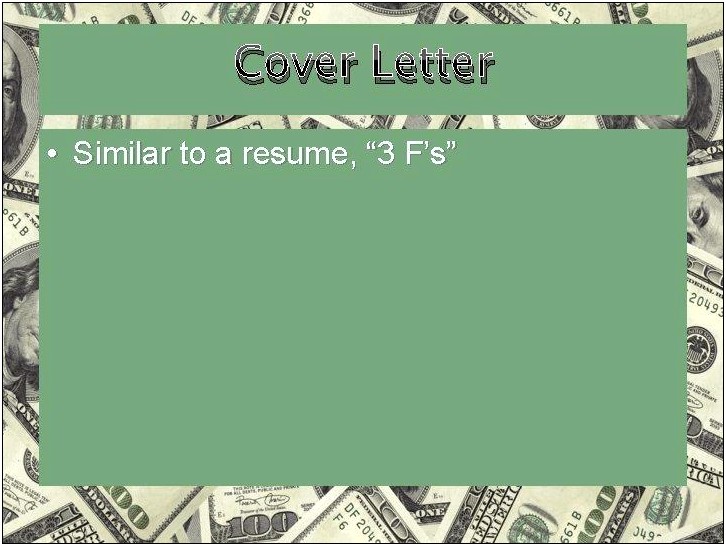 Cover Letter And Resume Objective