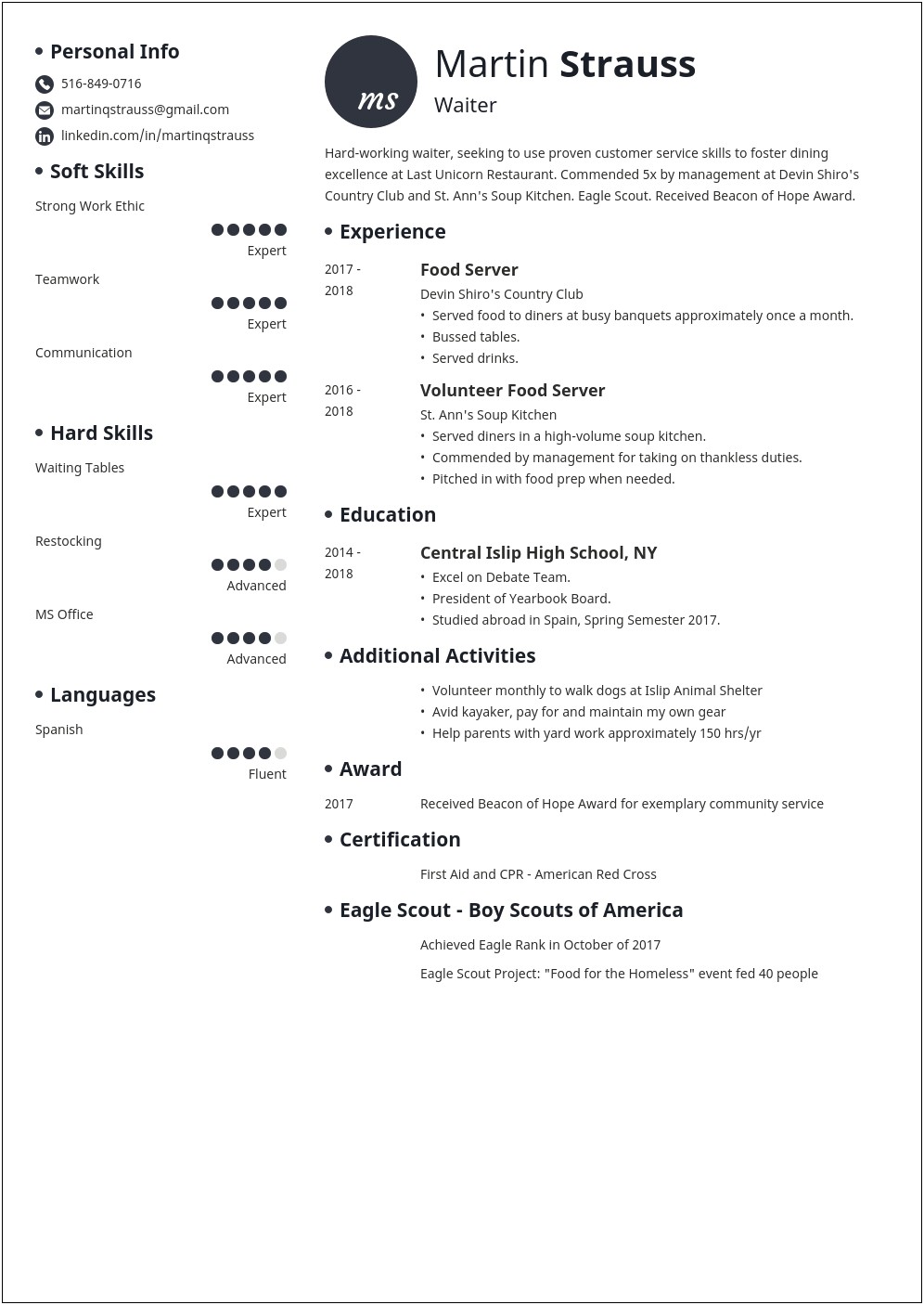 Cover Letter Examples For Resume Teenager