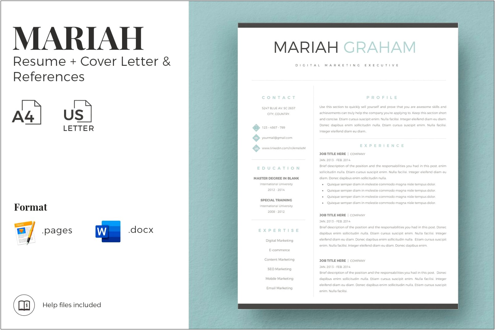 Cover Letter For Resume Examples Marketing
