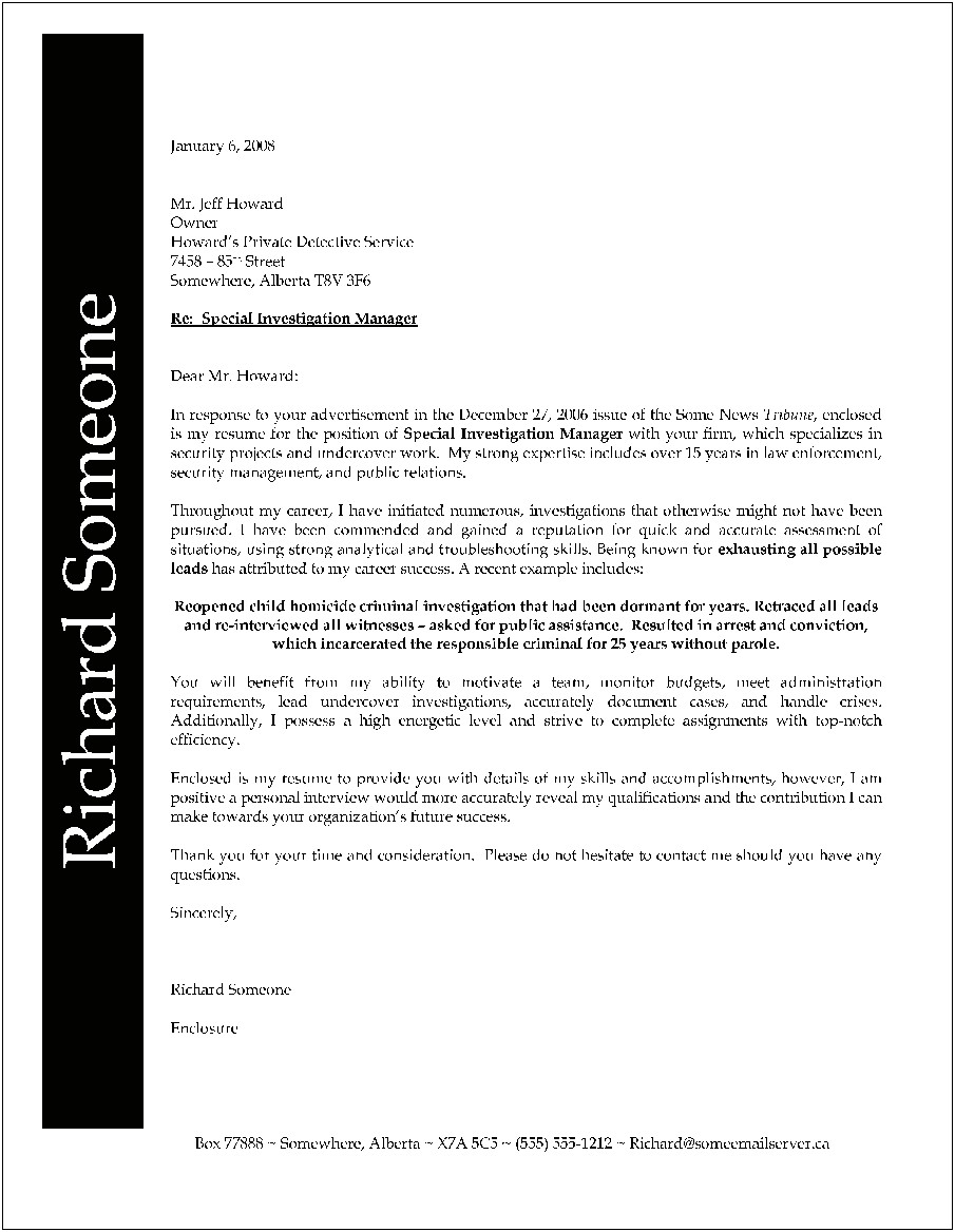 Cover Letter For Resume For Law Internship