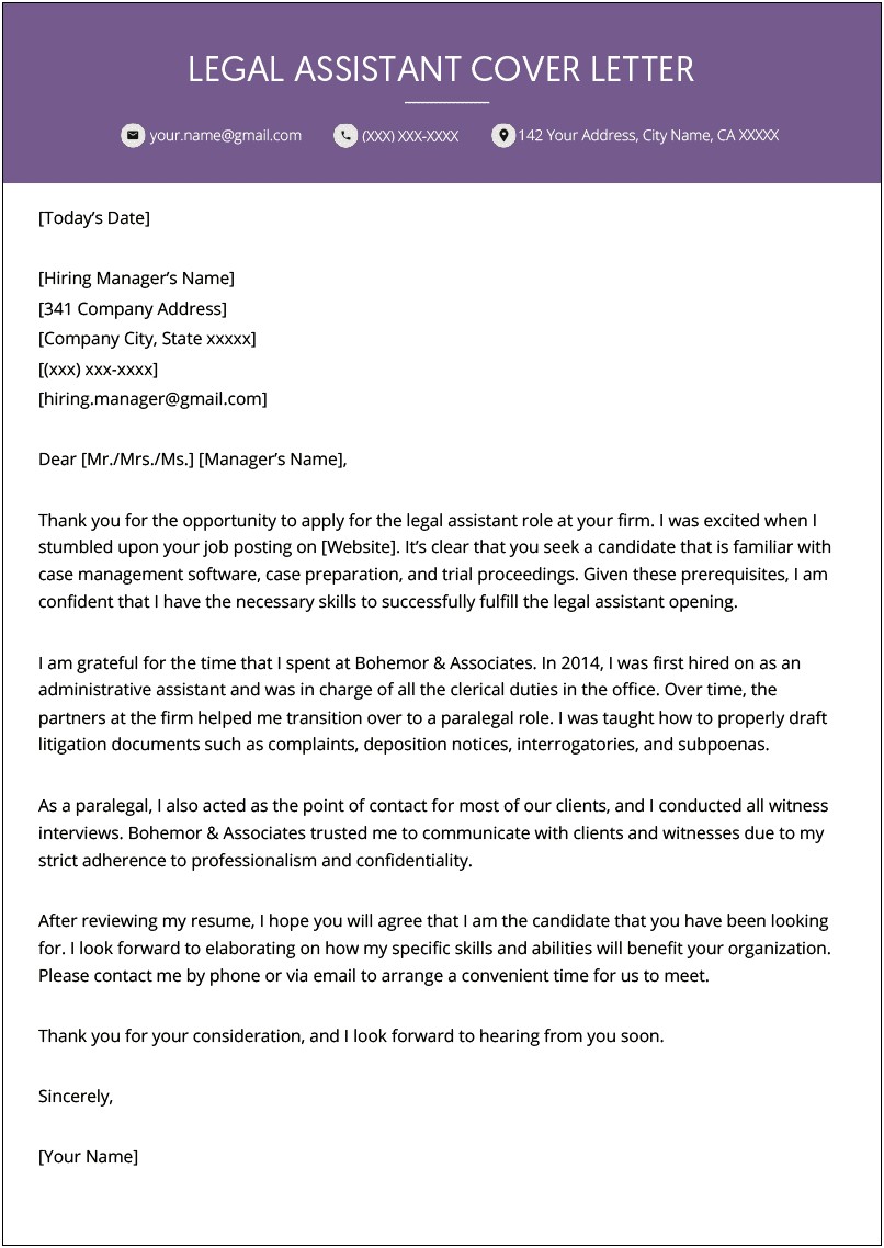Cover Letter For Resume For Office Assistant