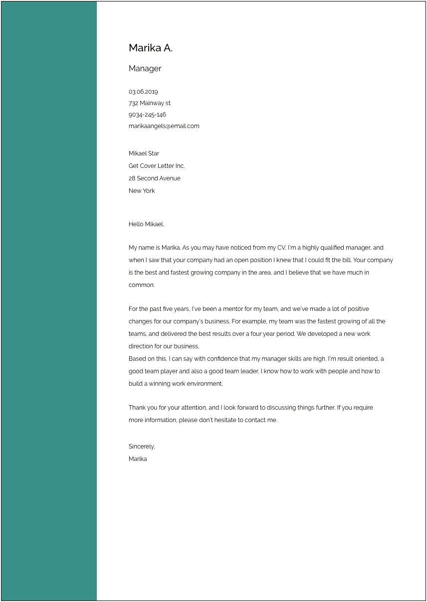 Cover Letter For Resume For Receptionist Position