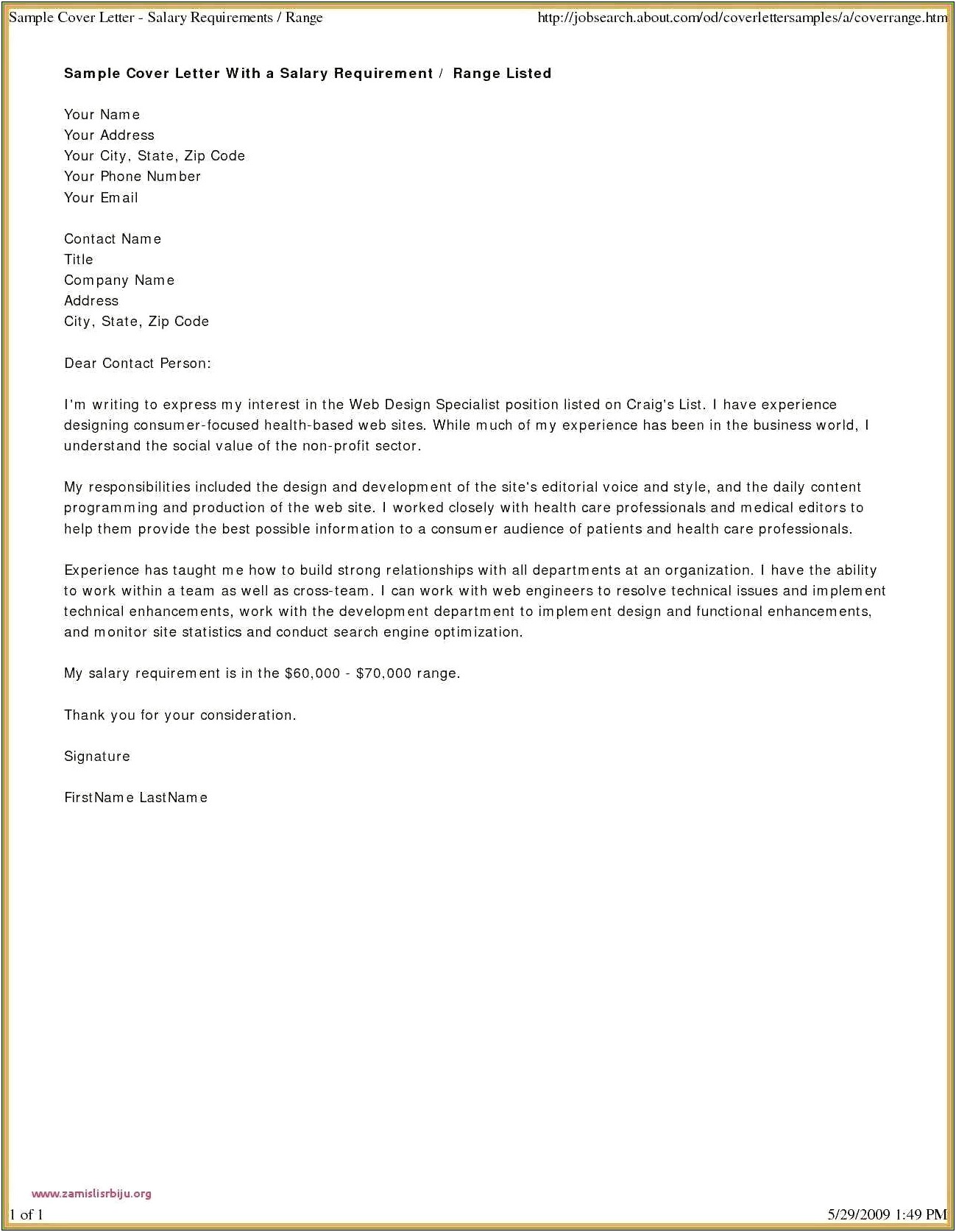 Cover Letter For Resume Surgical Tech