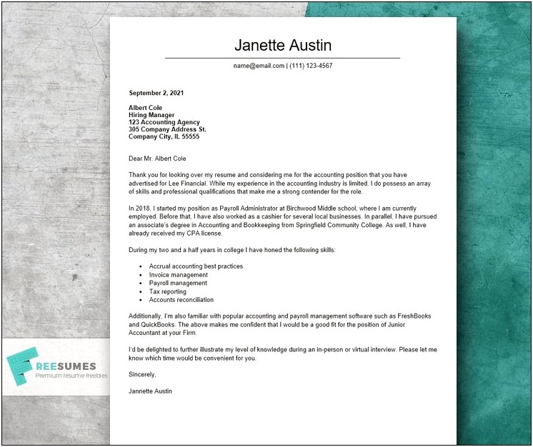 Cover Letter For Resume Virtual Assistant