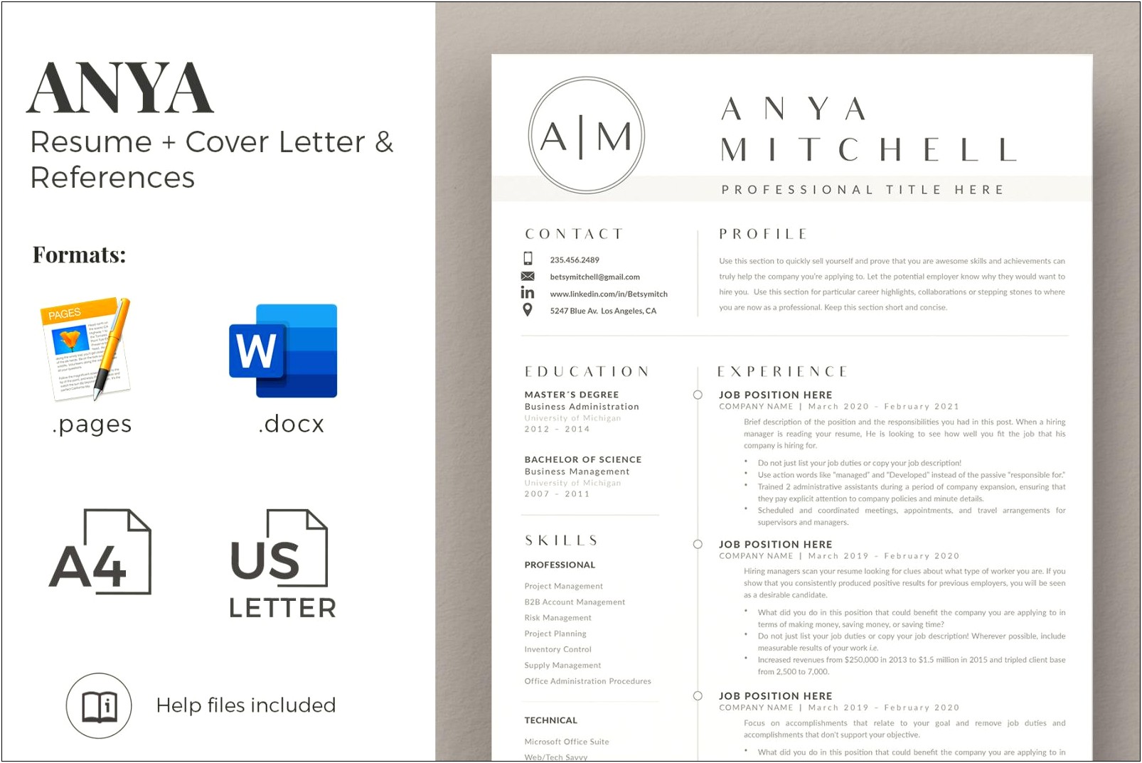 Cover Letter Resume And References Examples