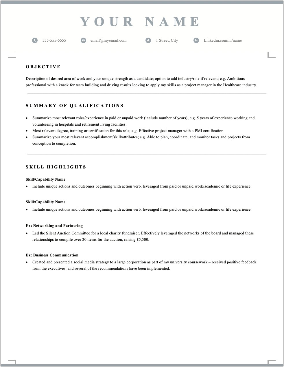 Crafting A Skill Based Resume