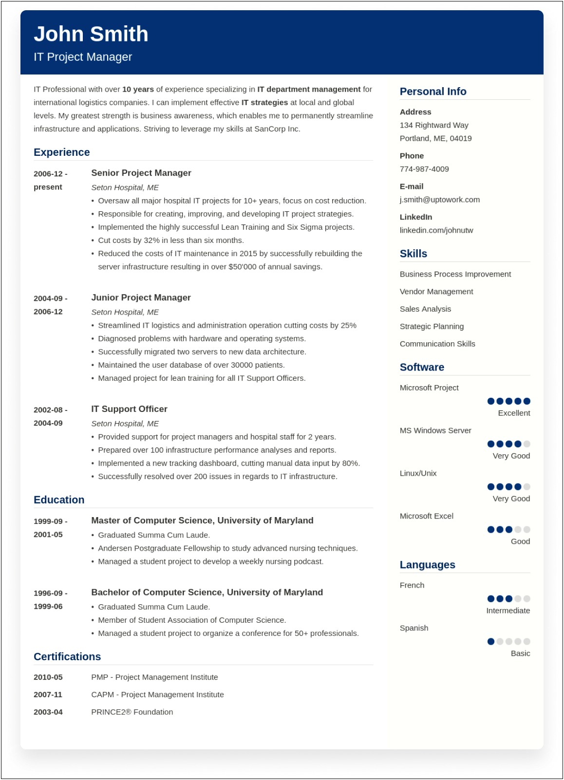 Create A New Resume For Free