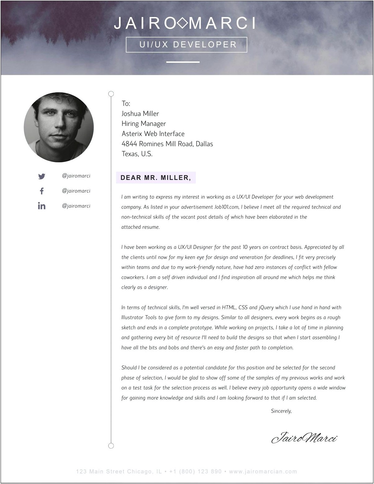 Create A Resume Cover Letter Free