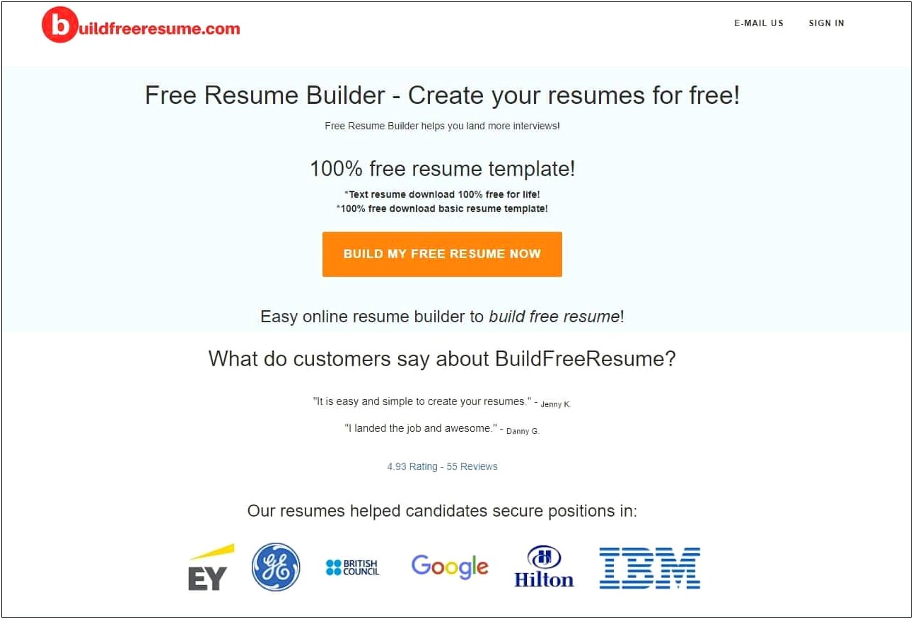 Create Free Resume Online Free Download