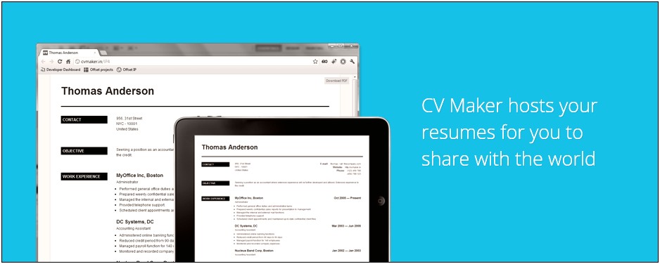 Create Resume Online With Photo Free