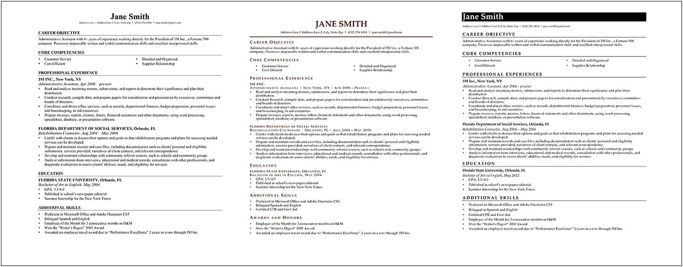 Creating A Memorable Objective For Ma Resume