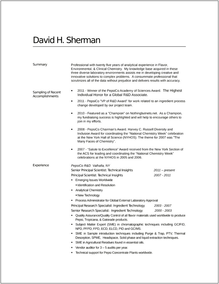 Creative And Analytical Resumes Examples