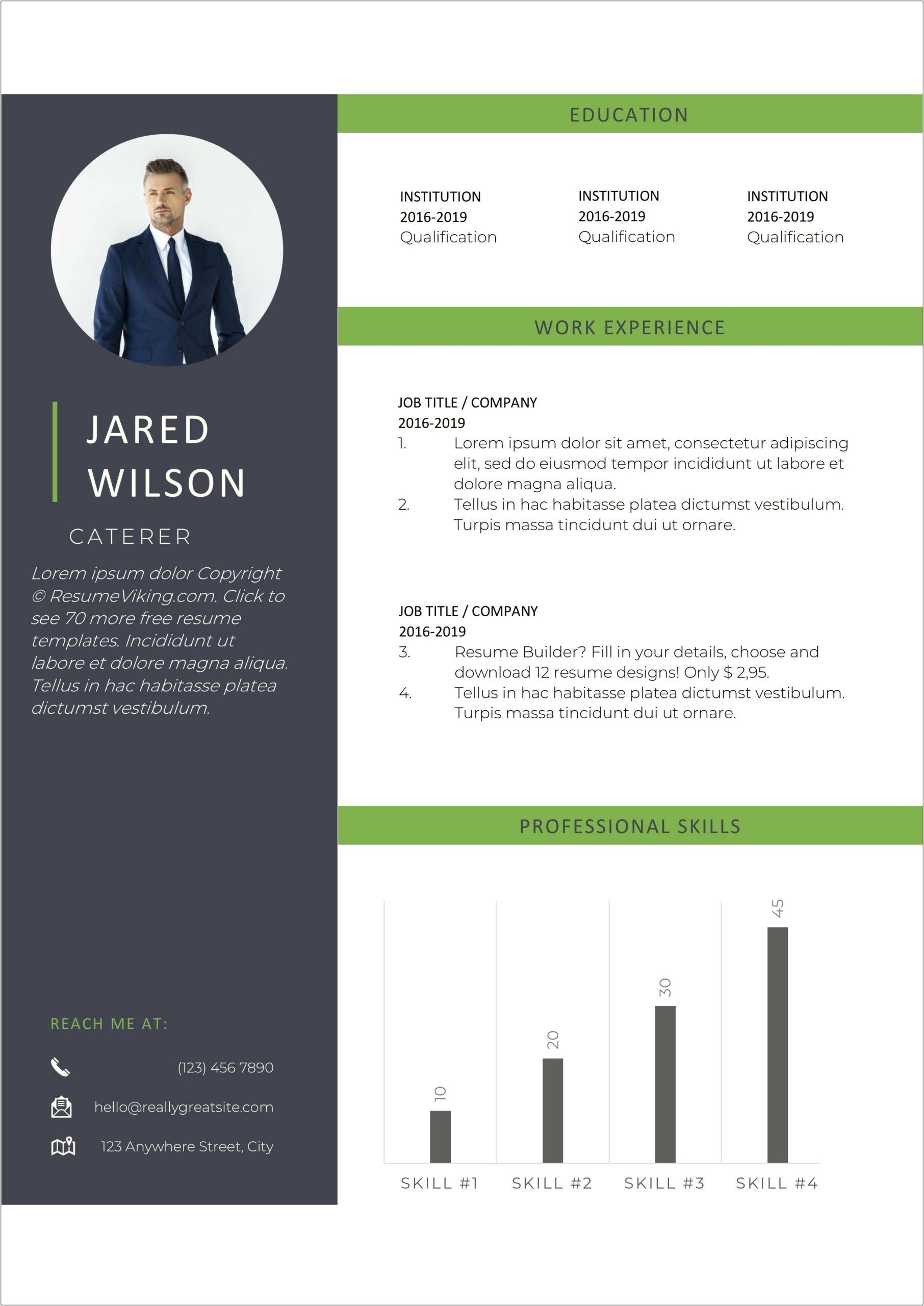 Creative Resume Templates For Freshers Free Download