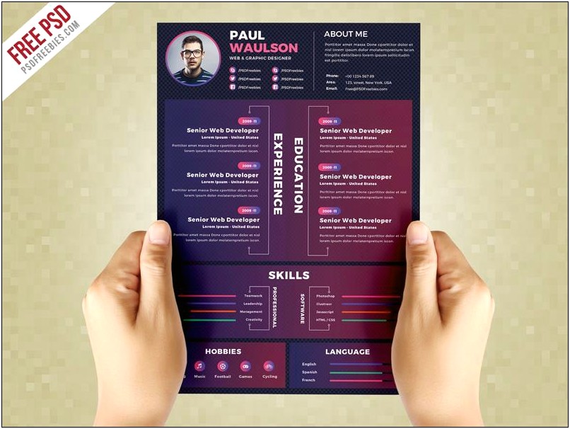Creative Resume Templates Free Download For Photoshop