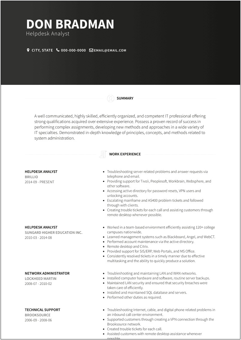Customer Care Analyst Sample Resume