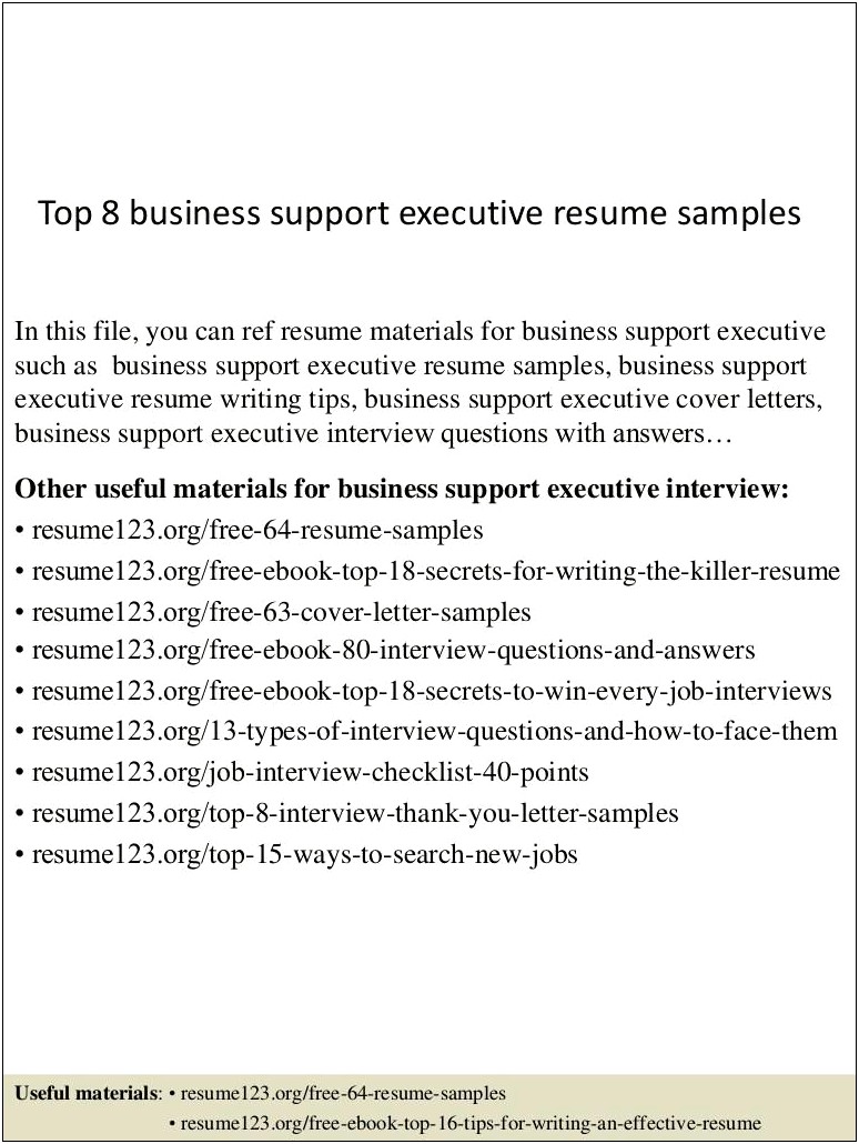 Customer Care Executive Resume Sample