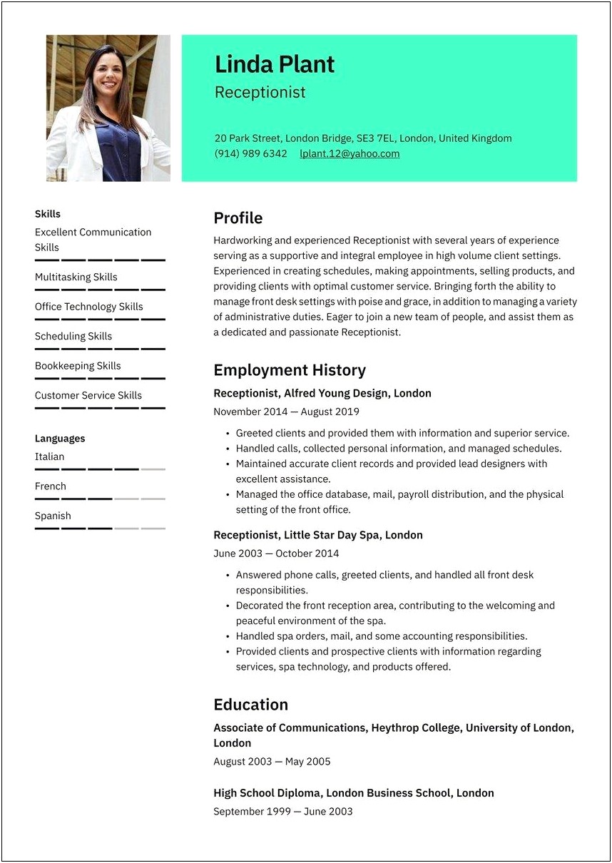 Customer Service Responsibilities Template For Resume