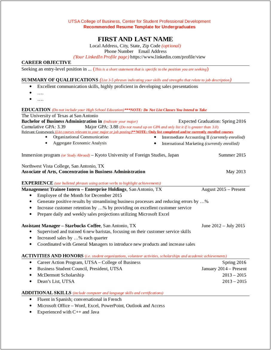 Customer Service Sample Resume Profile