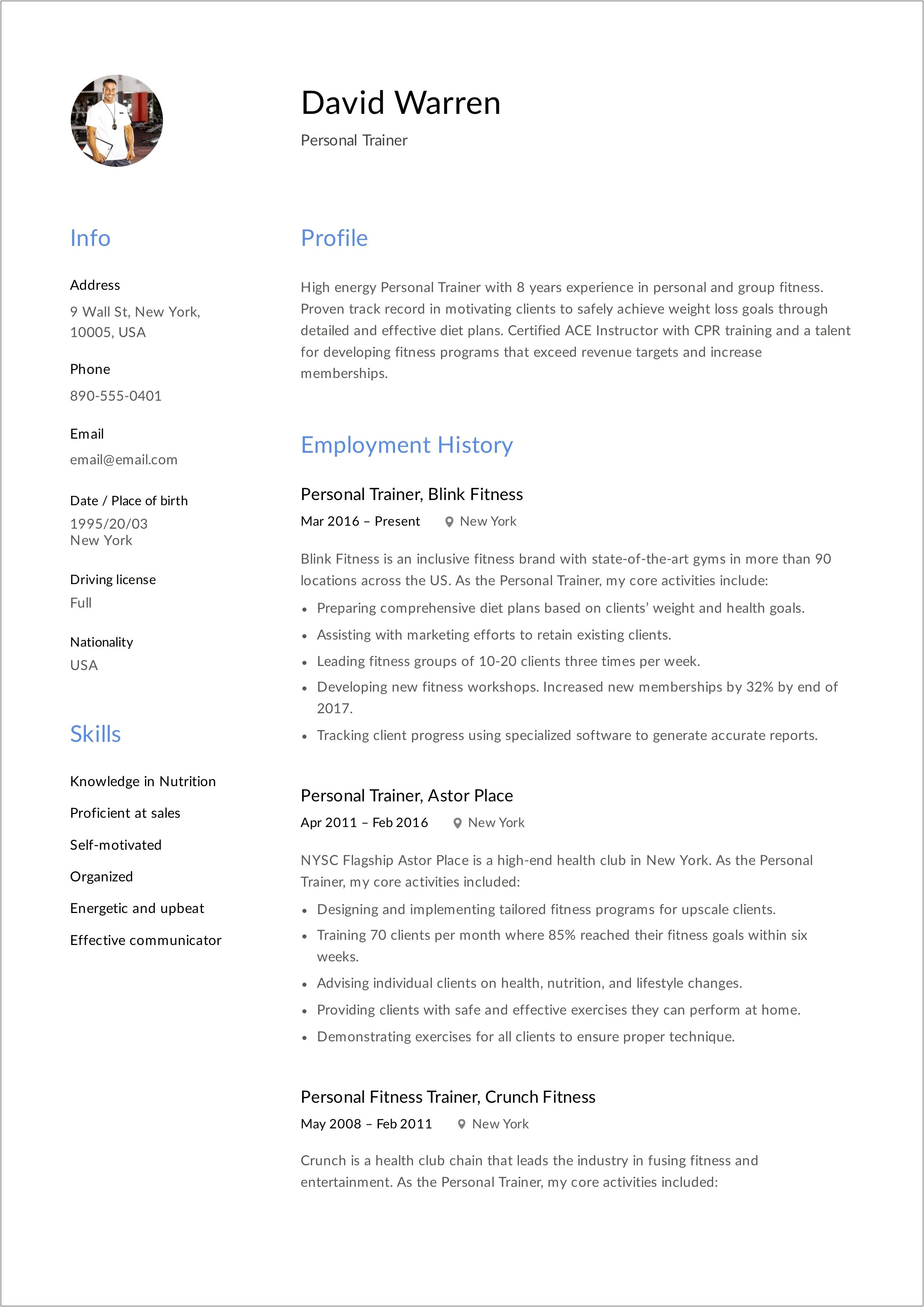 Customer Service Trainer Resume Examples