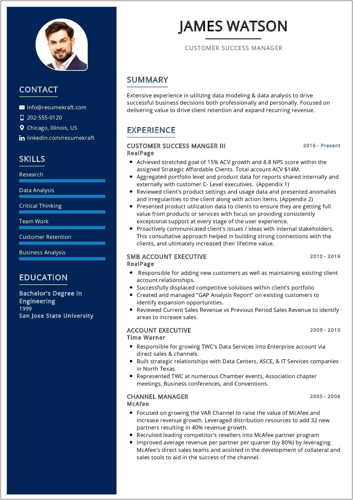 Customer Success Manager Resume With No Experience