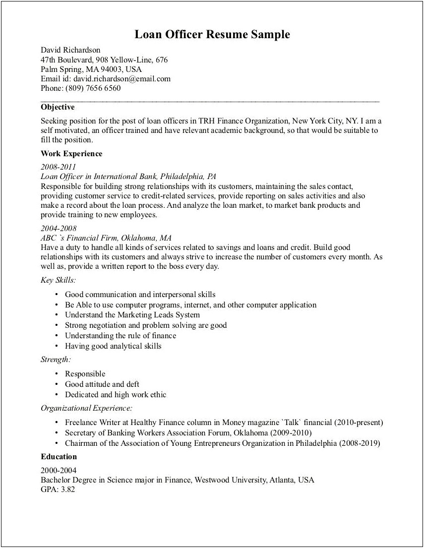 Customs And Border Protection Resume Example