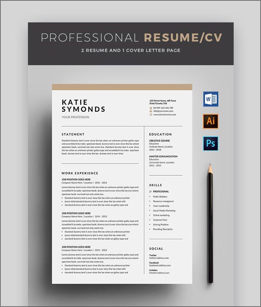 Cv Or Resume For Job