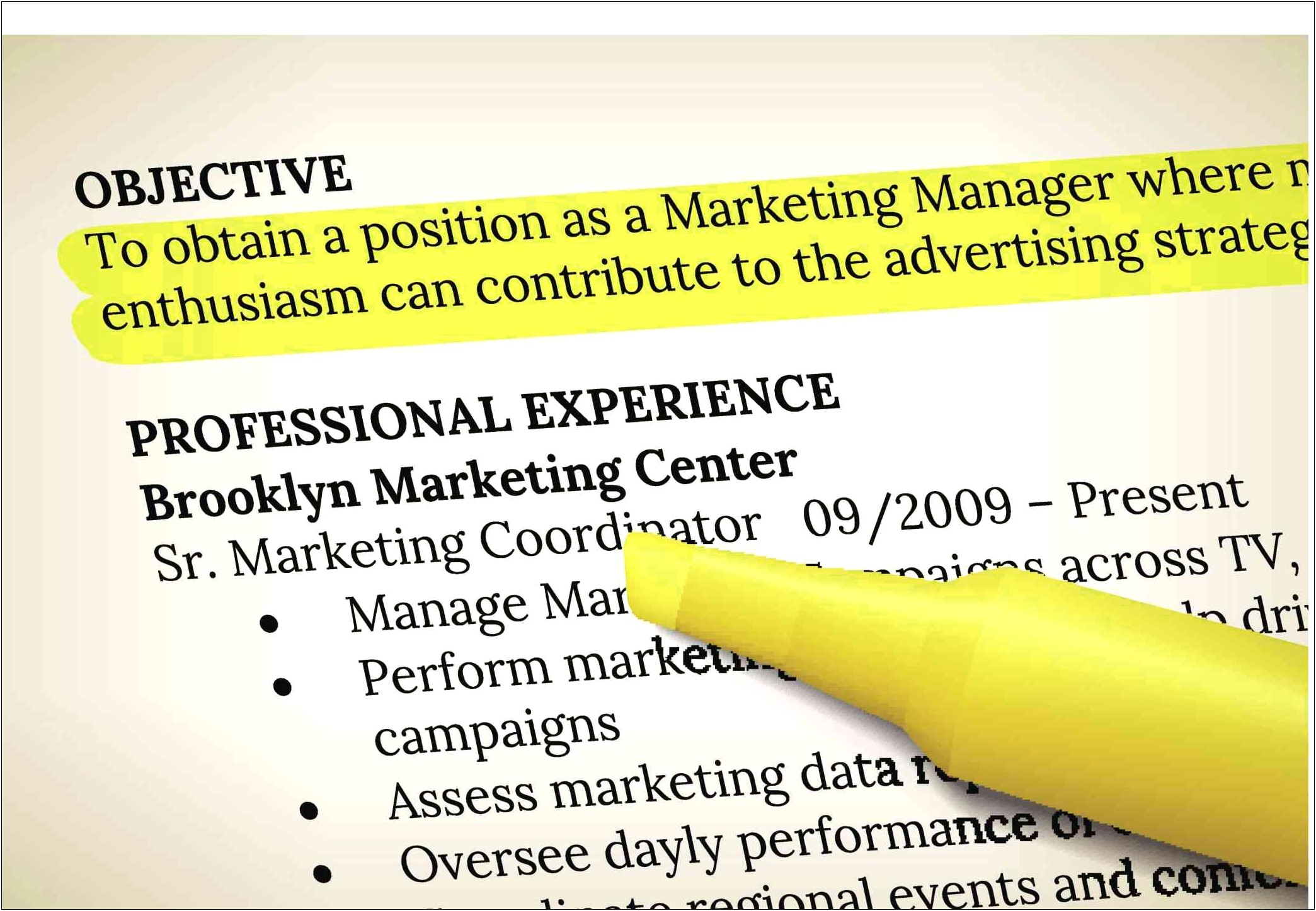 Define Objective On A Resume
