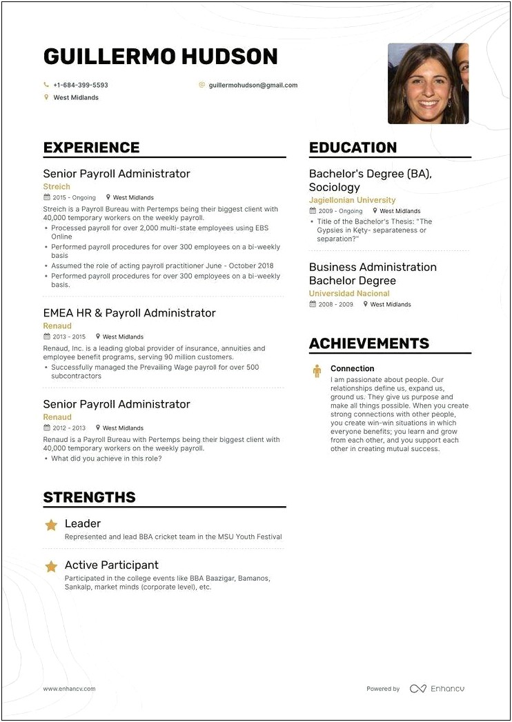 Defining Jobs In A Resume