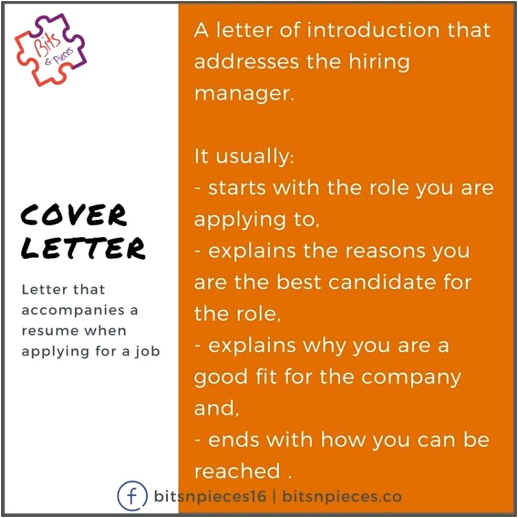 Definition Of A Resume Cover Letter