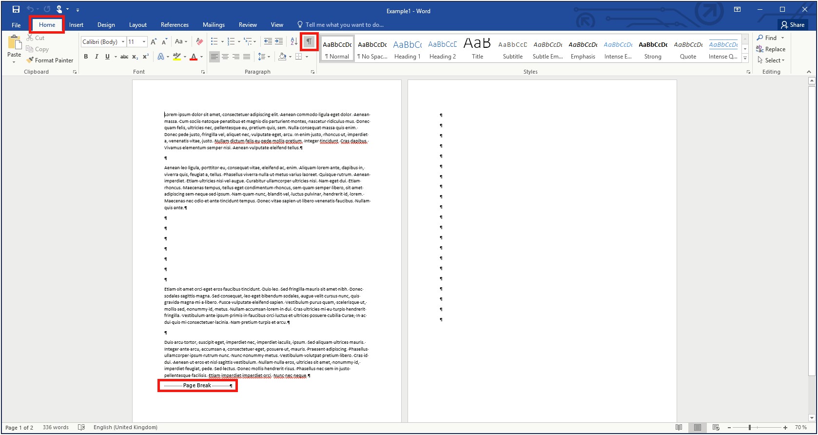 Delete Blank Resume Page In Word 2013