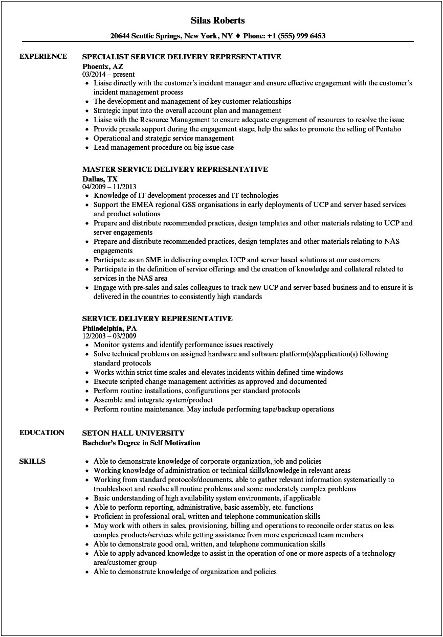 Delivery And Dishwasher Sample Resume