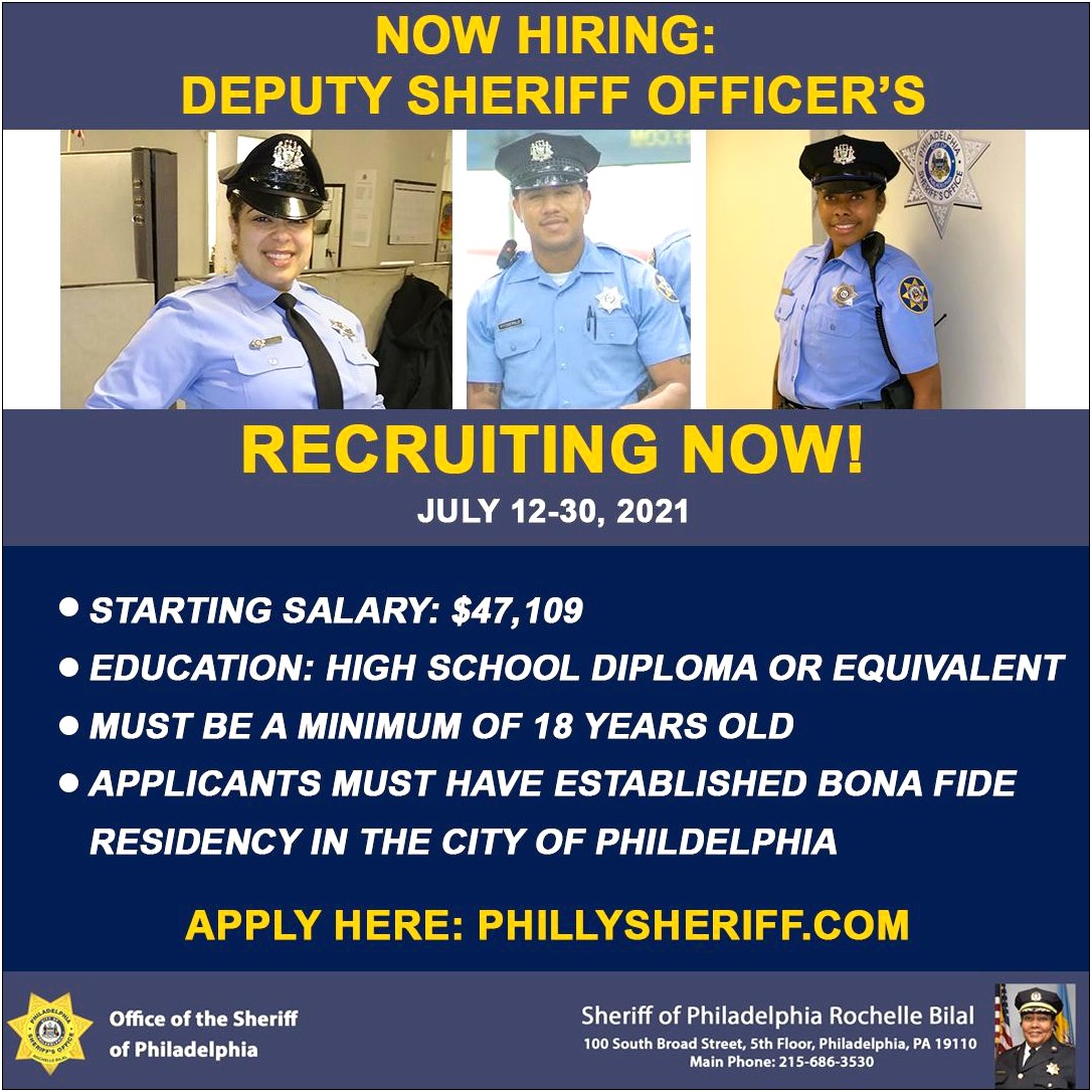 Deputy Sheriff Job Description Resume