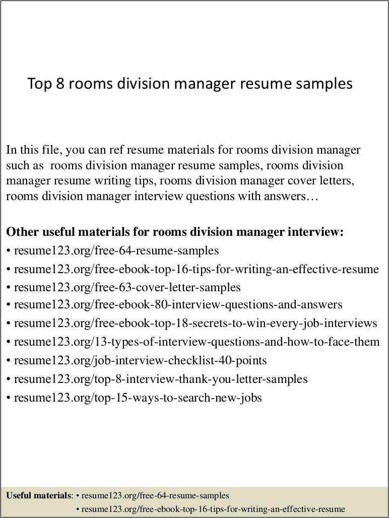 Desktop Support Manager Resume Examples