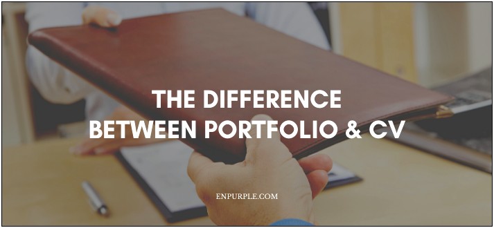 Difference Between Work Portfolio And Resume