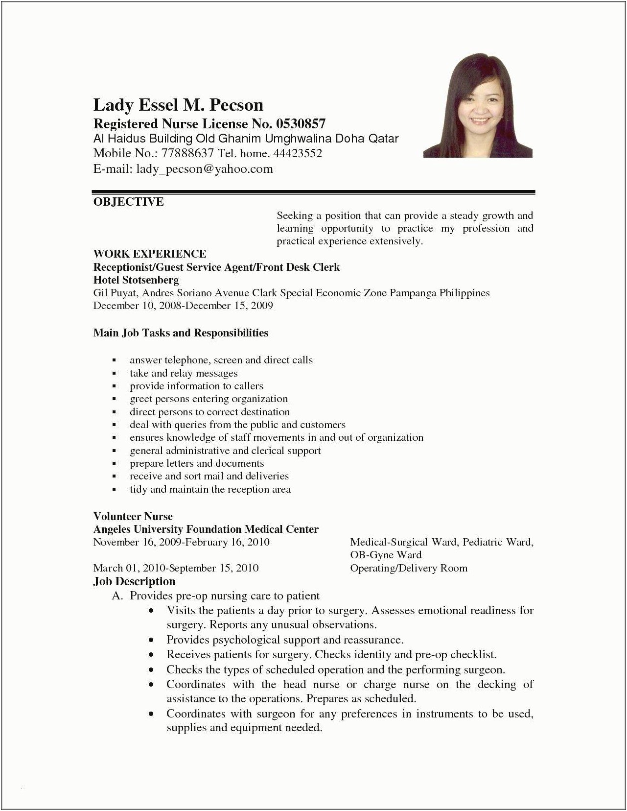 Difference Of Job Application And Resume