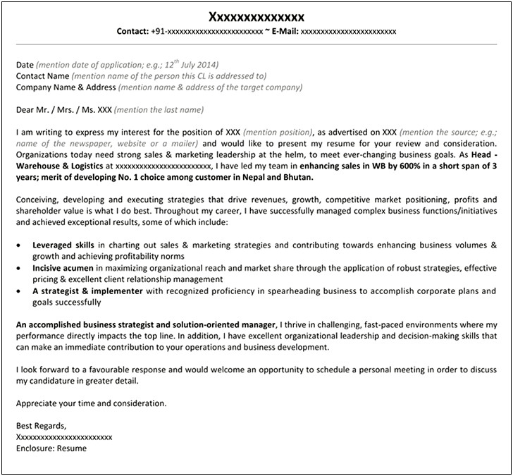 Director Of Marketing Resume And Cover Letter