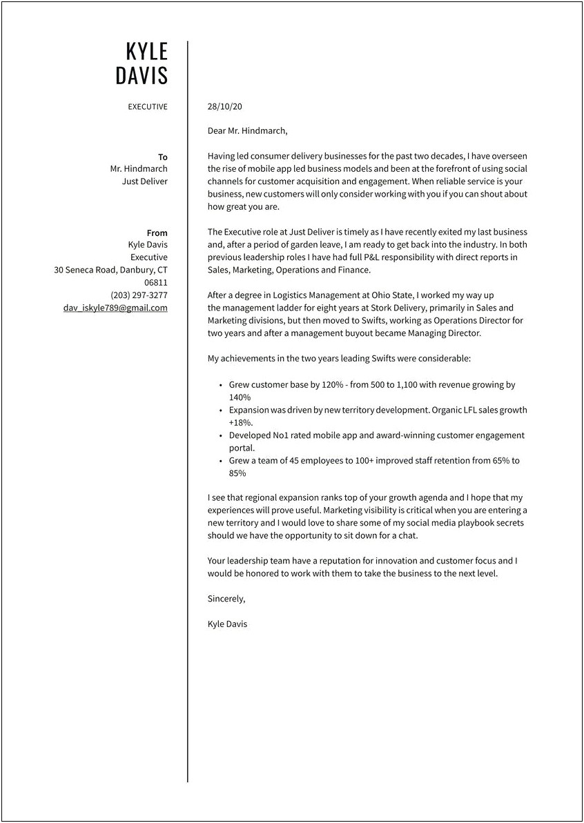 Director Of Nursing Resume Cover Letter
