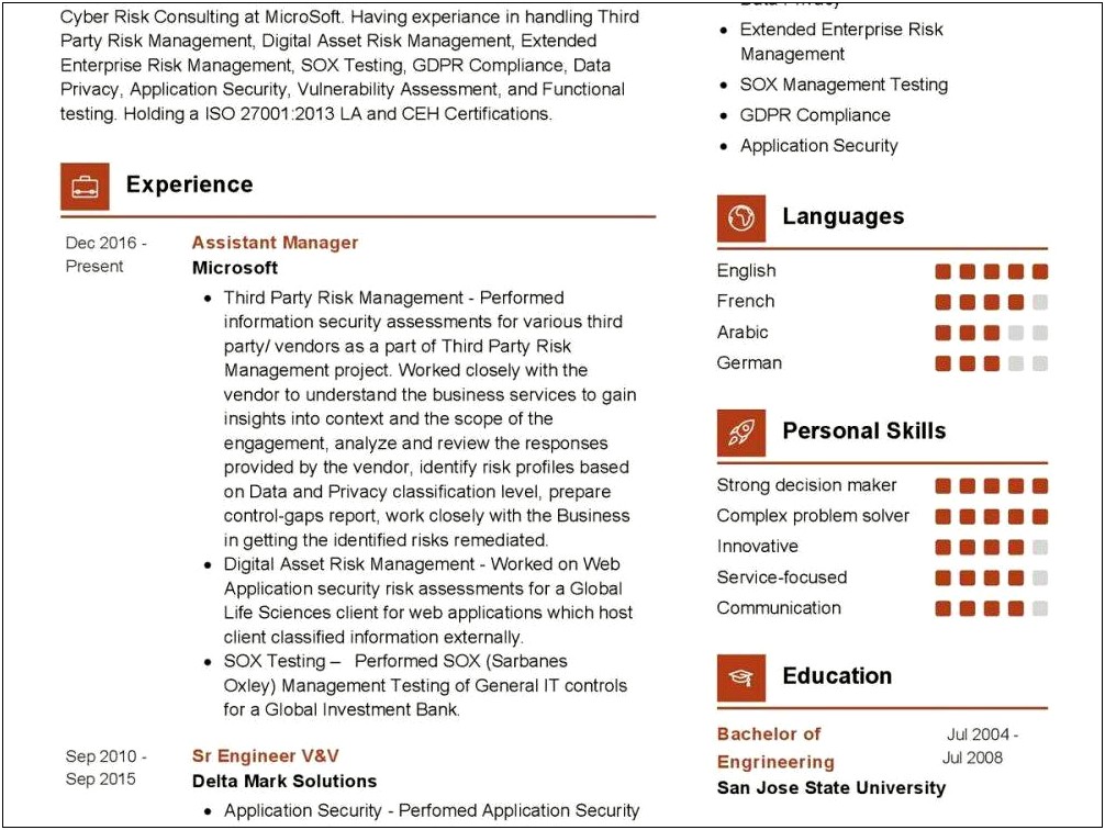 Director Of Risk Management Resume