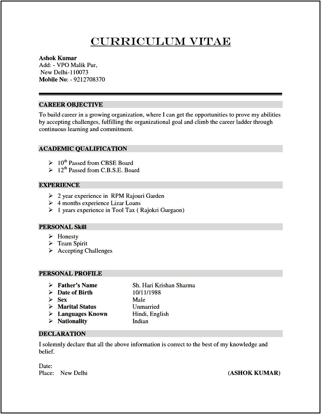 Do I Include Months In Experience Resume