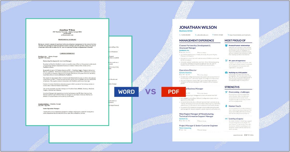 Do Recruiters Prefer Pdf Or Word Resumes