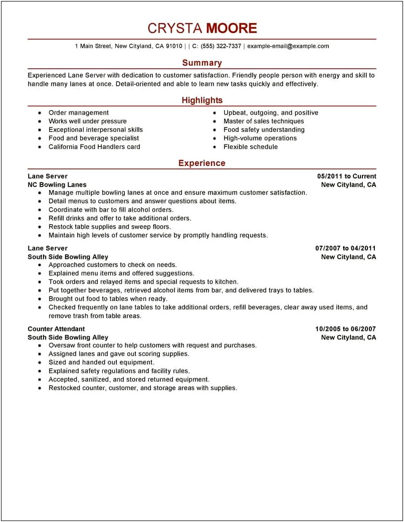 Do You Work Well Under Pressure Resume
