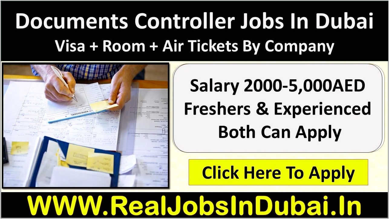 Document Controller Job Description For Resume