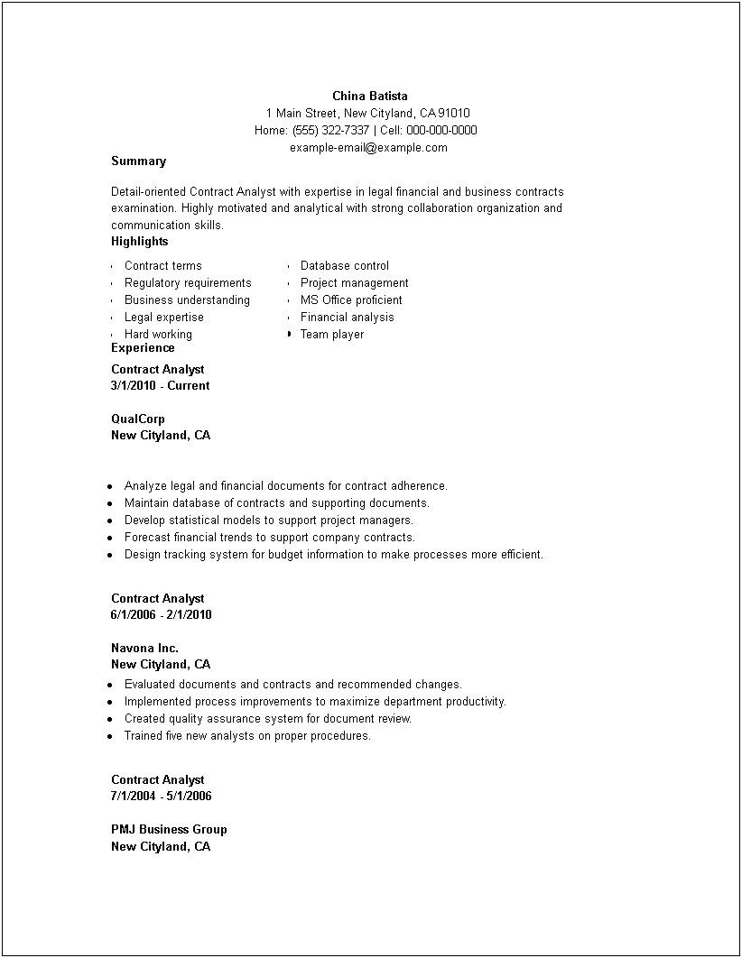 Document Review Attorney Resume Examples